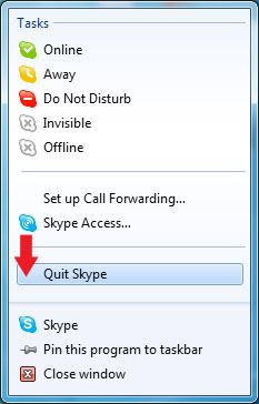 How To Quit skype
