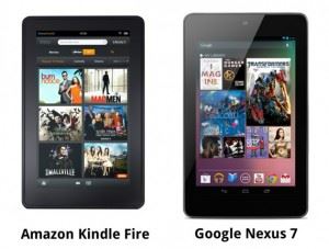 Google Nexus 7 vs Amazon Kindle Fire
