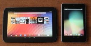 Comparison between Nexus 7 and Nexus 10