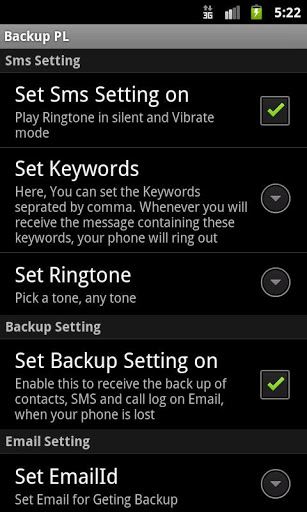 Plan B android app for security