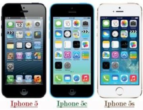 Difference between IPhone 5, 5c and 5s