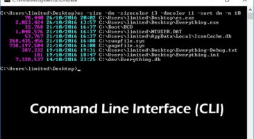 Features of Command Line inteface