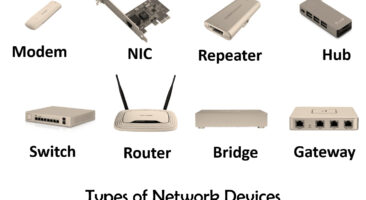 What are types of network devices