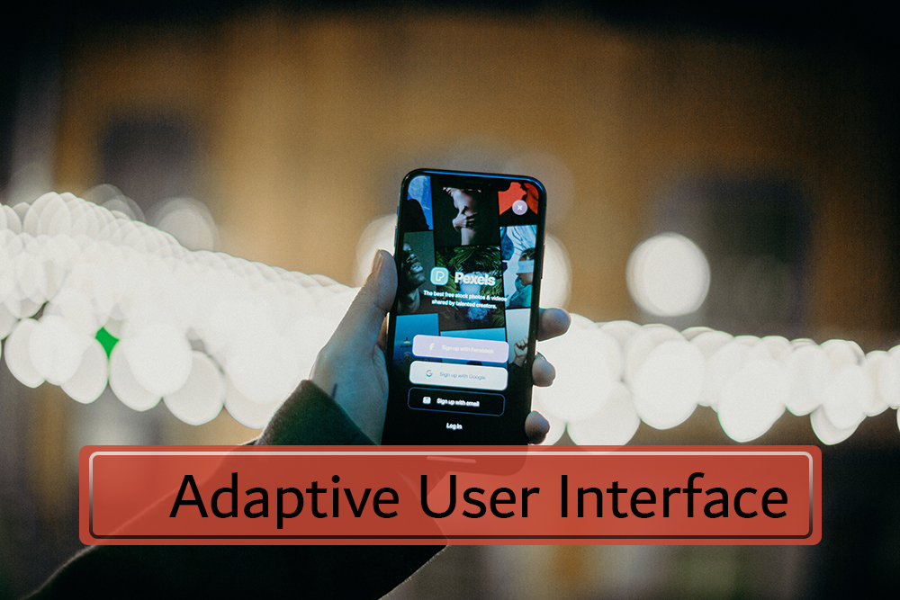 Introduction of adaptive user interface